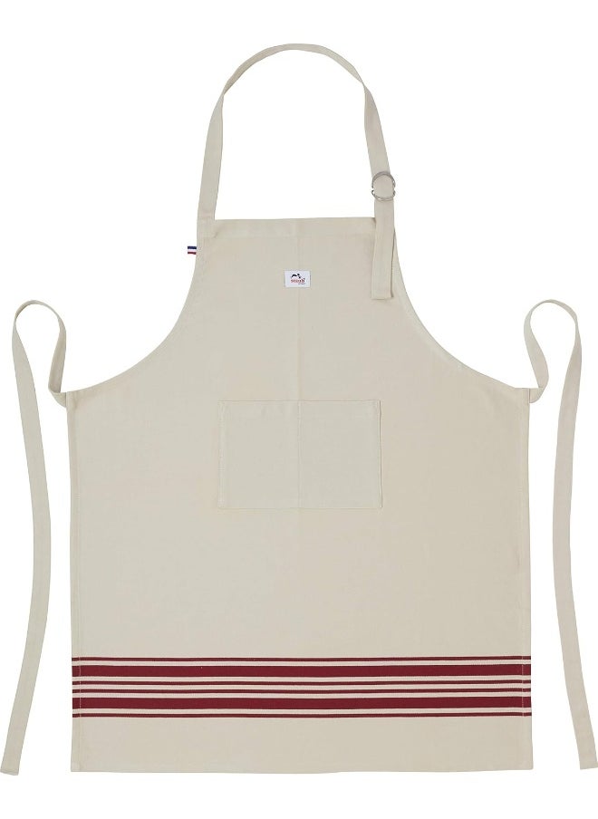 STAUB - Kitchen Apron. 100% cotton. 70 x 85 cms with adjustable neck strap. Double front pocket. Machine Washable. Designed by   in France. - Image 1