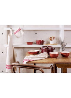 STAUB Kitchen Apron. 100% cotton. 70 x 85 cms with adjustable neck strap. Double front pocket. Machine Washable. Designed by   in France.  - Image 2