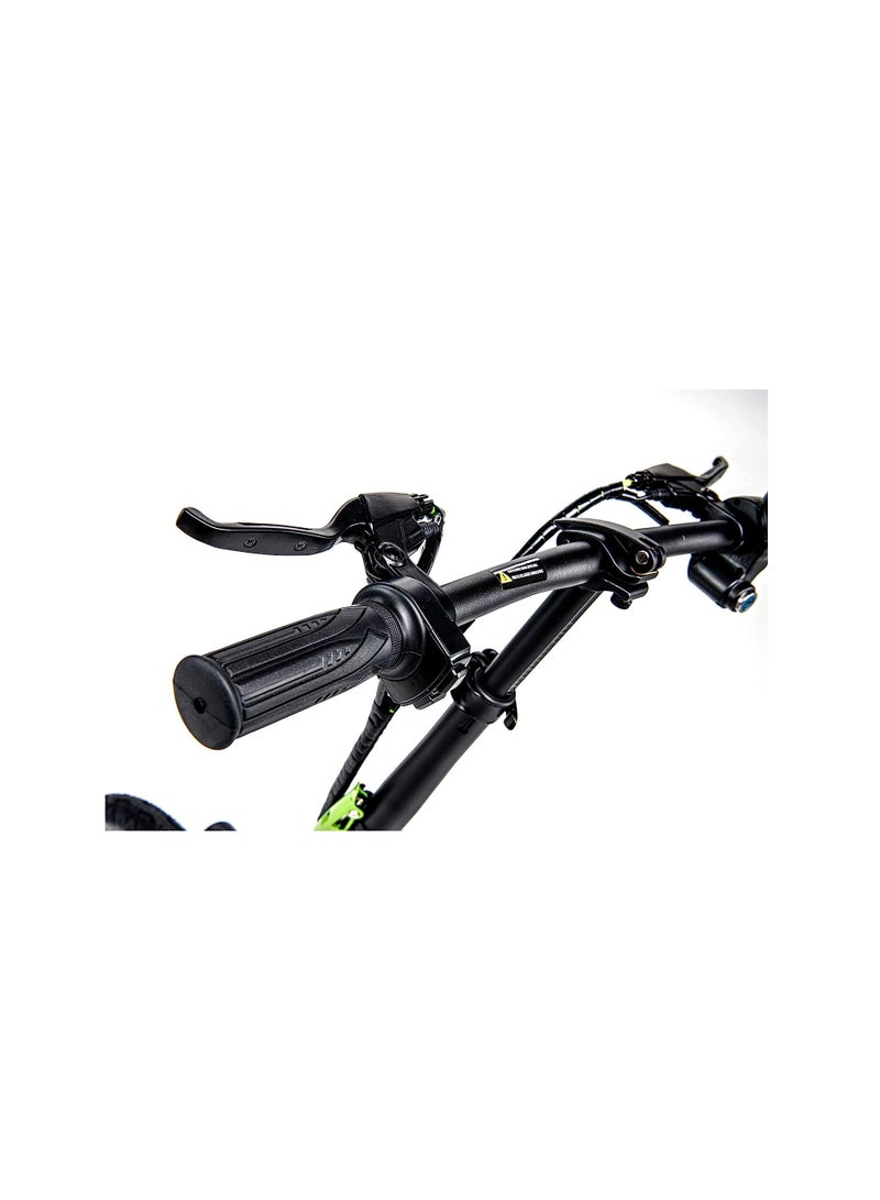 ARGENTO Active Bike, Light & Fast Foldable E-Scooter, Quick Charge In 4Hrs, Powerful 350W Brushless Motor, Range Up To 35 Km, Max Speed 25 Km, 20" Front Wheel, High Comfort Performance, Black - Image 5