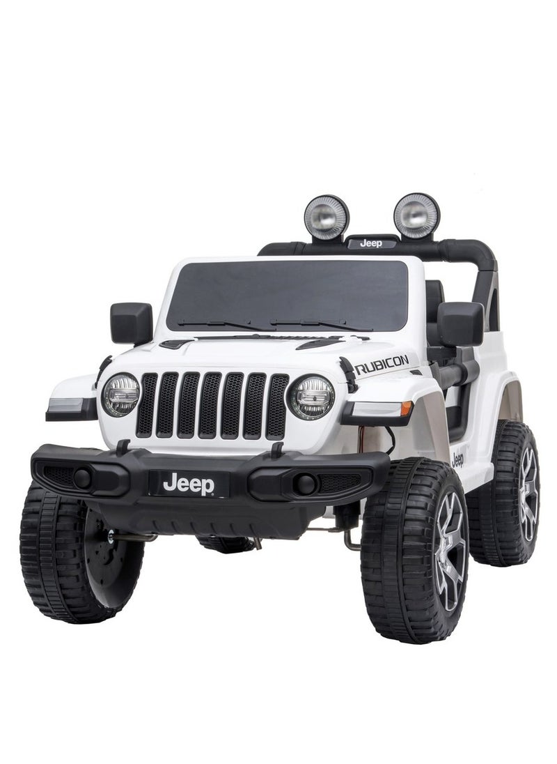FACTUAL TOYS Jeep Kids Rideon Rubicon -White  - Image 1