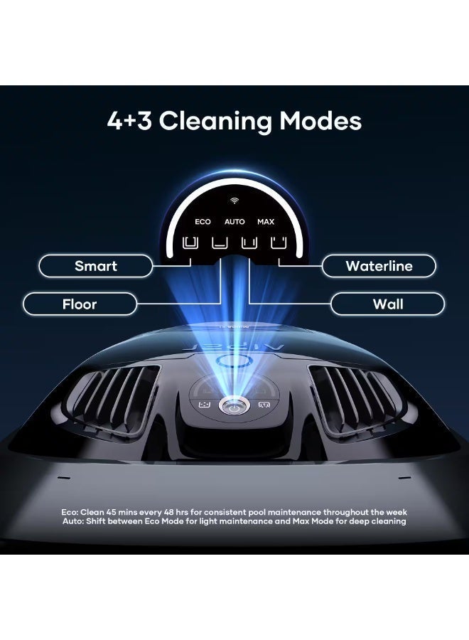 Aiper Scuba X1 Pro, Adaptive Robotic Pool Cleaner, Max Coverage Ultra Fine Filtration, Works with HydroComm Pure, 6,600 GPH, Gray - Image 5