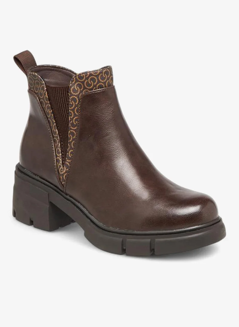 سيليست أحذية نسائية بكعب للكاحل بسحاب