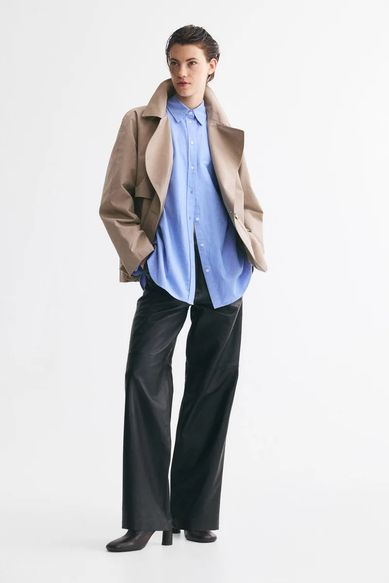H&M  Short tie-belt trench coat for Women | Best Price UAE