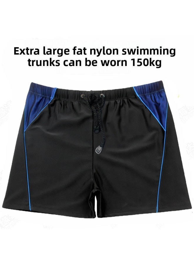 Loquat 2022 Plus Size Swimming Trunks Men's Wearable Plus Size Swimming Trunks Men's High Waist Loose Boxer-Color:8139 Royal Blue- - Image 2