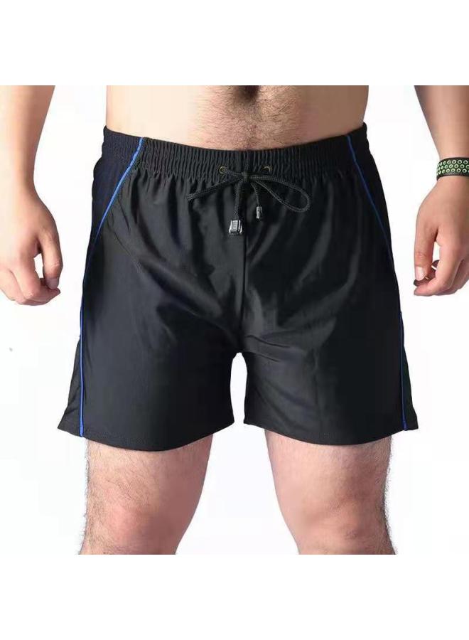 Loquat 2022 Plus Size Swimming Trunks Men's Wearable Plus Size Swimming Trunks Men's High Waist Loose Boxer-Color:8139 Royal Blue- - Image 4