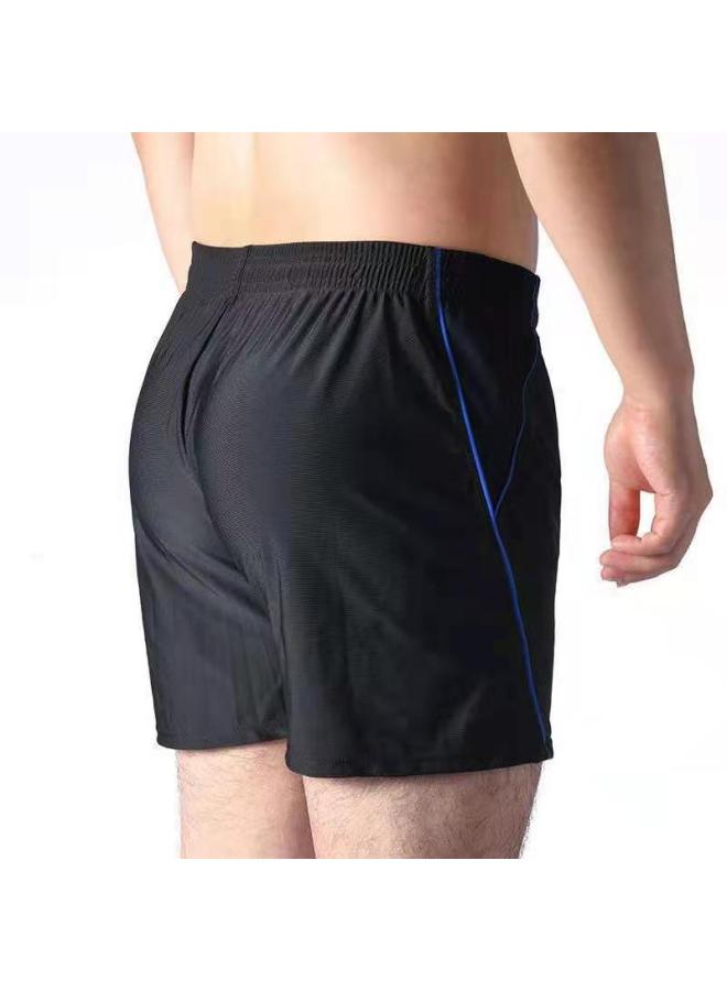 Loquat 2022 Plus Size Swimming Trunks Men's Wearable Plus Size Swimming Trunks Men's High Waist Loose Boxer-Color:8139 Royal Blue- - Image 5