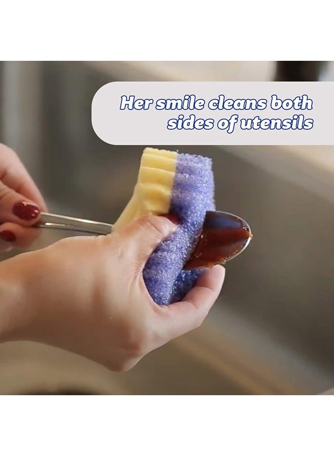 Scrub Daddy سكرب مومي - إسفنجة صحون متعددة الاستخدامات خالية من الخدوش - خالية من BPA ومصنوعة من رغوة البوليمر - مقاومة للبقع والعفن والروائح (1 قطعة) - Image 5