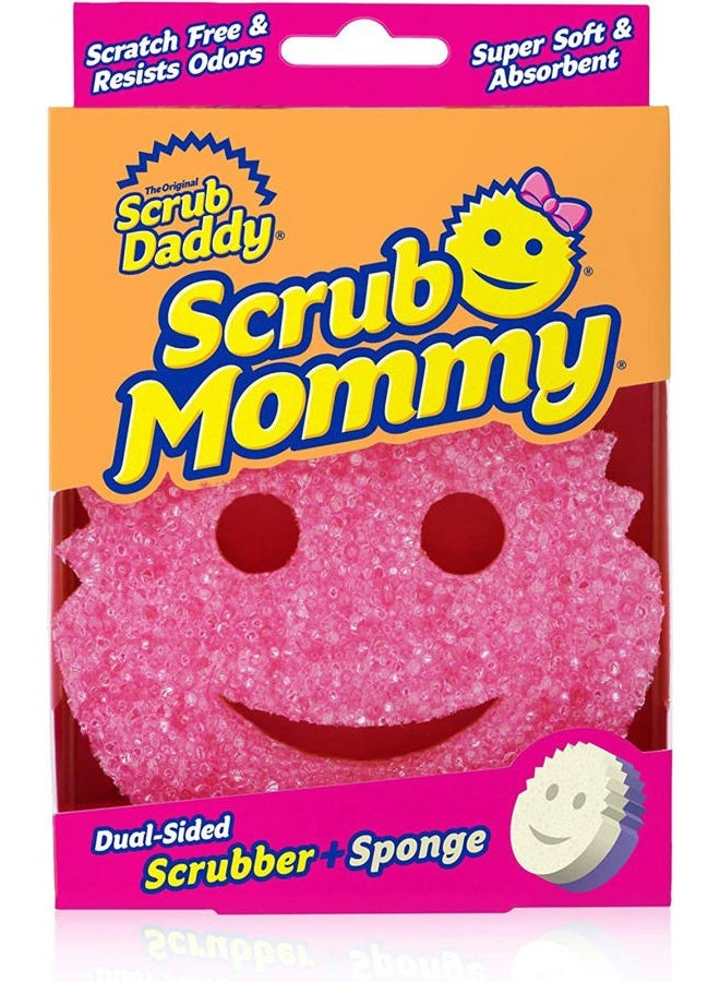 Scrub Daddy سكرب مومي - إسفنجة صحون متعددة الاستخدامات خالية من الخدوش - خالية من BPA ومصنوعة من رغوة البوليمر - مقاومة للبقع والعفن والروائح (1 قطعة) - Image 1