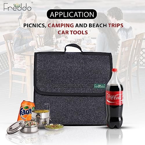 FREDDO Car Boot Organizer Storage Bag | Multipurpose Utility Bag for Tools, Accessories & Home Use | Medium | Black | Pack of 1 - Image 5