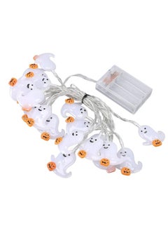 Ghost String Lights 3 Meter LED Steady and Flashing Modes Warm Light Scary String Lamps for Halloween