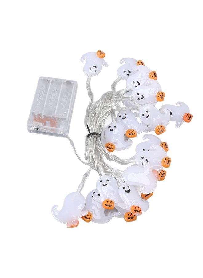 NIBEMINENT - Ghost String Lights 3 Meter LED Steady and Flashing Modes Warm Light Scary String Lamps for Halloween - Image 1