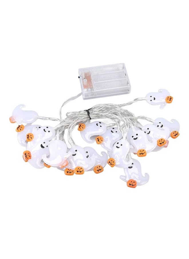 NIBEMINENT - Ghost String Lights 3 Meter LED Steady and Flashing Modes Warm Light Scary String Lamps for Halloween - Image 1