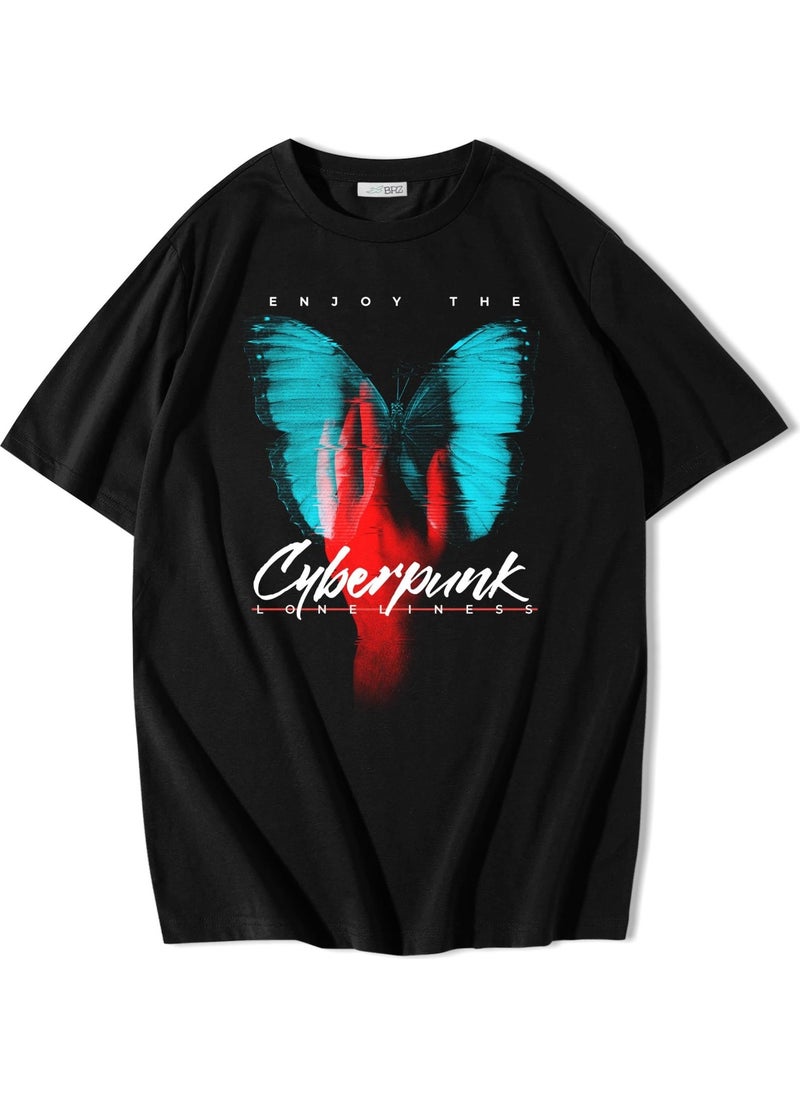 BRZ Collection - Unisex Oversize Enjoy The Cyberpunk T-Shirt - Image 1