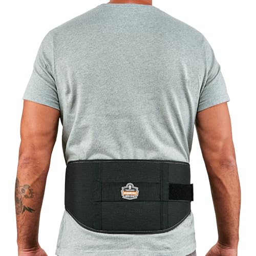 Ergodyne ProFlex 1500 Weight Lifters Style Back Support Belt, Medium, Black - Image 1