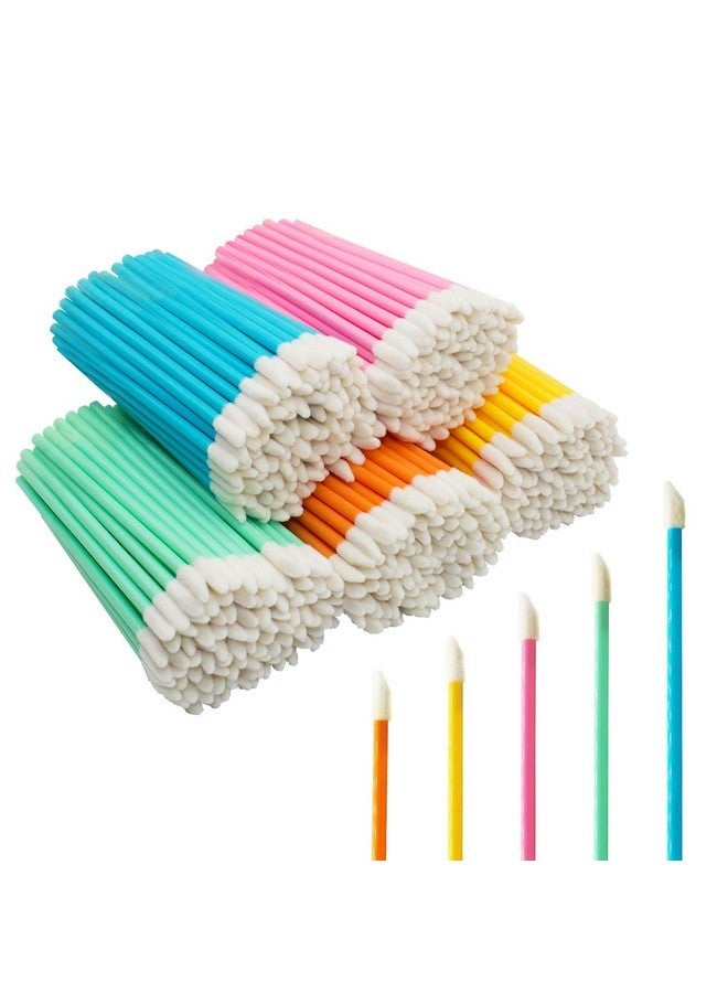 GoWorth 500Pcs/Set Disposable Lip Brushes Make Up Brush Lipstick Lip Gloss Wands Applicator Tool Makeup Beauty Tool Kits (Multi-Colored) - Image 1