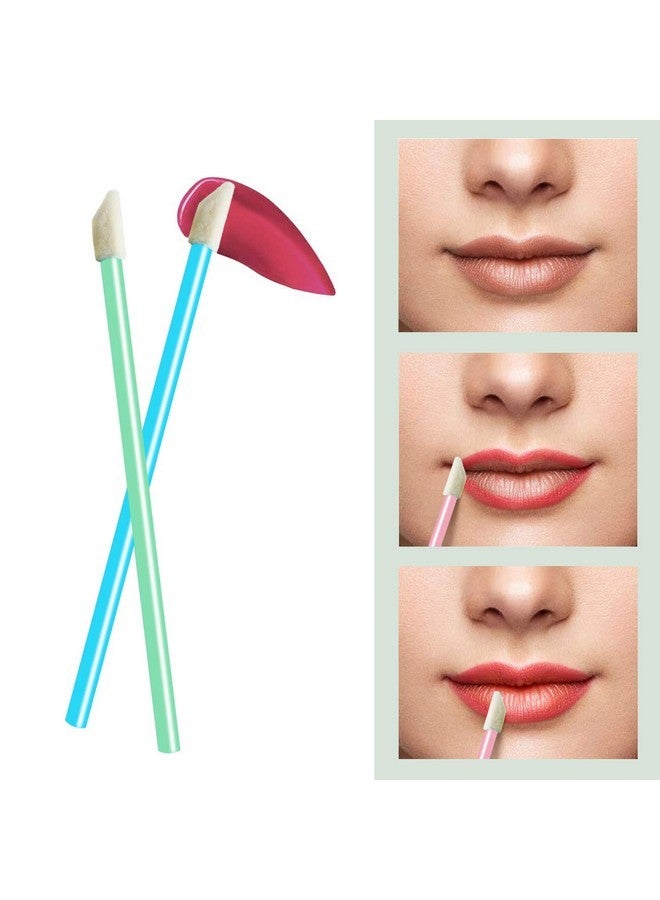 GoWorth 500Pcs/Set Disposable Lip Brushes Make Up Brush Lipstick Lip Gloss Wands Applicator Tool Makeup Beauty Tool Kits (Multi-Colored) - Image 5