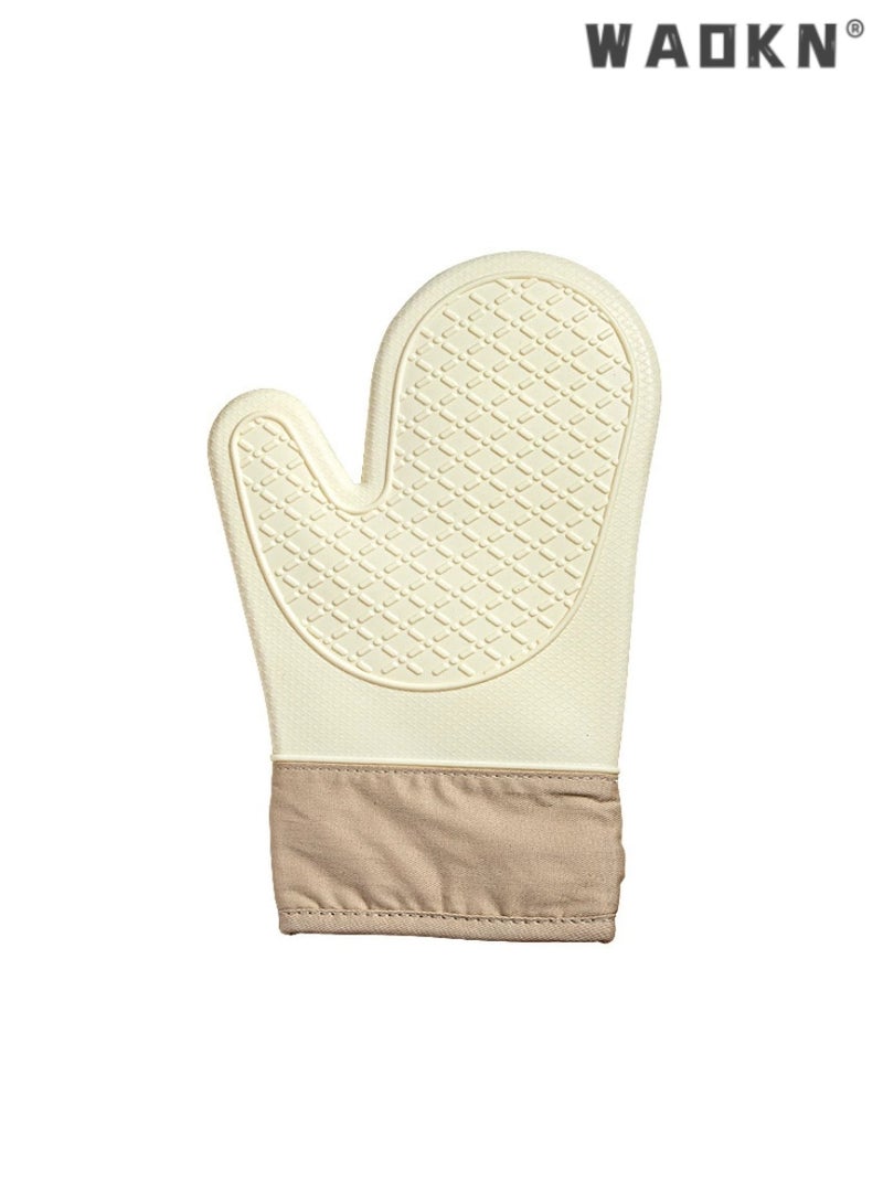 WAOKN Cute Silicone Oven Mitt- Single Heat Resistant Glove for Kitchen, 1 PCS,Thickened High Temperature Resistance, Ideal for Microwave and Baking, Adorable Design for Safe Cooking and Baking - Image 1
