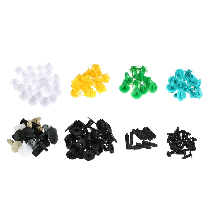 Auto Fastener Clips 100PCS Car Mixed Universal Door Trim Panel Rivet Bumper Plastic Clip Car Retainer Clips Car Accessories for All Car - Image 5