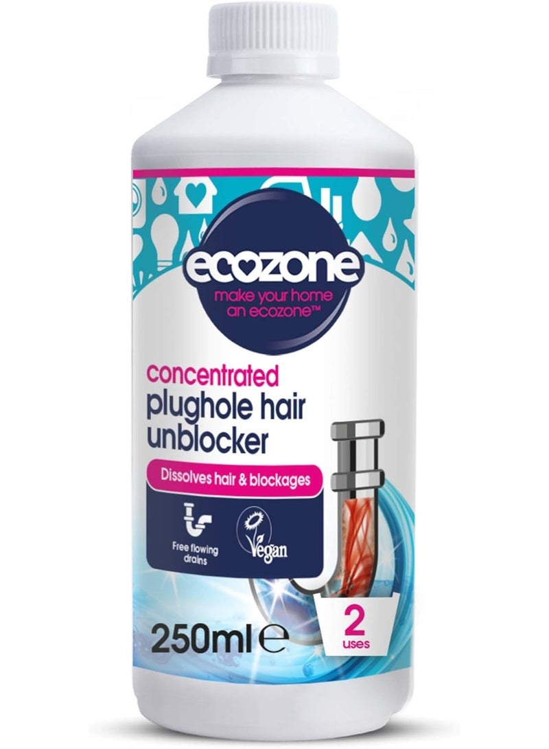 Plughole Hair Unblocker, Perfect for bathroom blockages 250ml