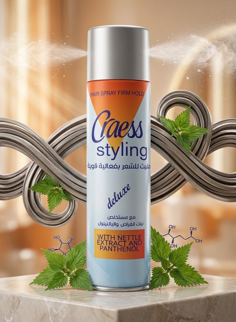 Craess Chris Strong Hold Hairspray with Nettle Extract - 300ml - Image 4