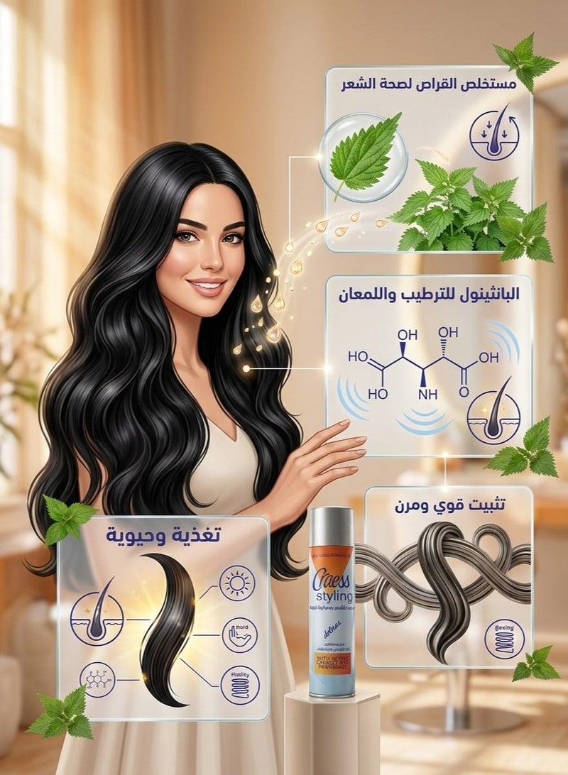 Craess Chris Strong Hold Hairspray with Nettle Extract - 300ml - Image 3