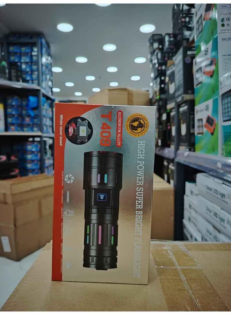 erorex High Power Super Bright Flashlight – T409 - Image 3