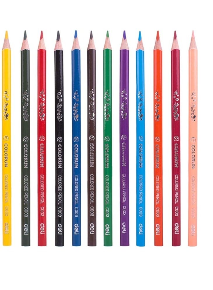 Deli 12-Pieces ColoRun Colored Pencils Pack of 2 - Image 3