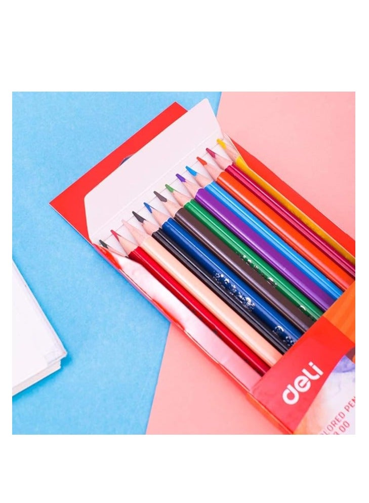 Deli 12-Pieces ColoRun Colored Pencils Pack of 2 - Image 4