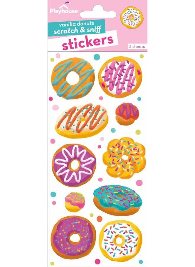 Playhouse Paper House Sticker Scratch&Sniff Vanilla Donuts - Image 2