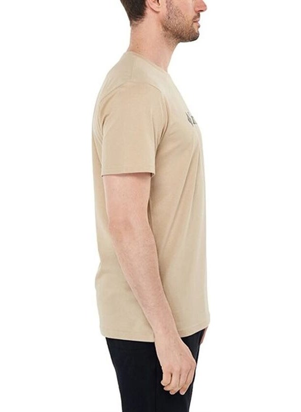 Columbia - Csc M Basic Bıg Logo Brushed Ss Tee Men's T-Shirt Beige CS0287-271 - Image 1