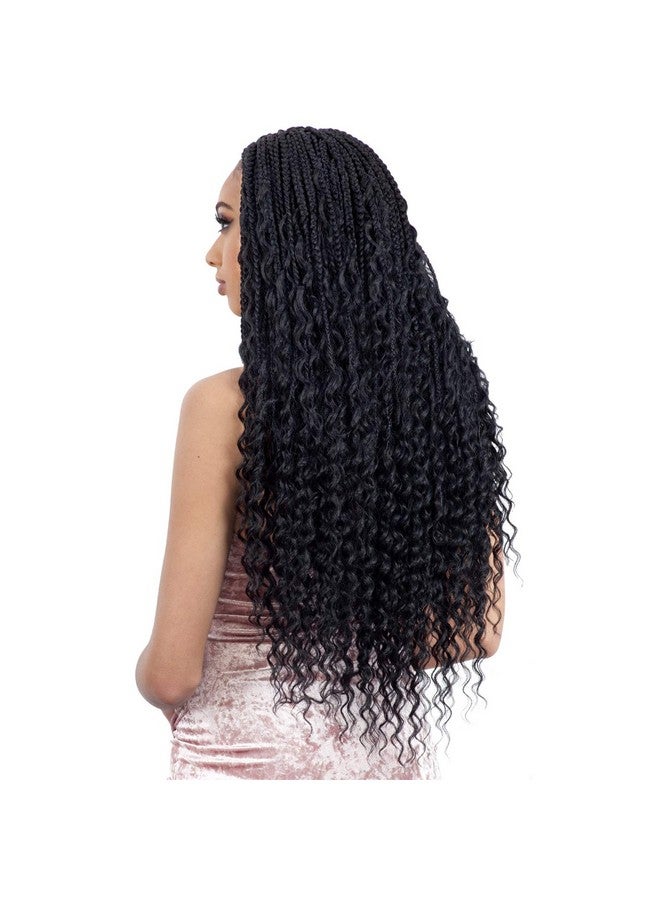 FreeTress Braids 6 Packslot Freetress Synthetic Hair Crochet Braids Boho Hippie Braid 22 (1B) - Image 1