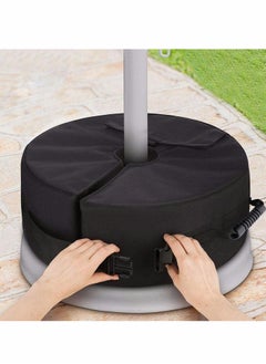 Y&D Patio Umbrella Base Weight Bag 18" Round Sand Stand Detachable Weatherproof Parasol Weights Bags Heavy Duty for Outdoor Flagpoles Easy to Carry Install  - Image 2