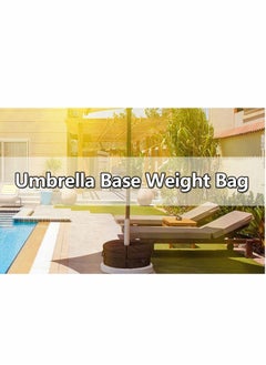 Y&D Patio Umbrella Base Weight Bag 18" Round Sand Stand Detachable Weatherproof Parasol Weights Bags Heavy Duty for Outdoor Flagpoles Easy to Carry Install  - Image 5
