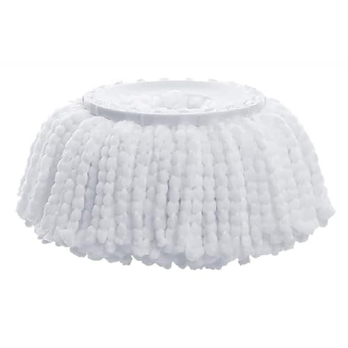 Senego by Trendy Home Spin Mop Head Refill for Easy Replacement (Pack of 1, White) Microfiber, Strong Water Absorption, Heavy Quality, Easy to Clean Dust, Mites, Hair, Bacteria (125 gm) - Image 1