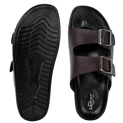 Lancer LUXE-5BRN Brown Double Density Soft Cushion Slippers, 7 - Image 4