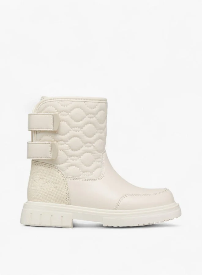 Lee Cooper Girls' Quilted Ankle Boots with Hook and Loop Closure