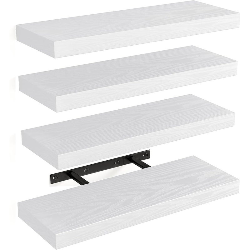Floatingshelves Wall-Mounted Storage Shelves For Living Room And Dining Room, Straight-Line Partition Shelves, Tv Wall Storage Shelves, Bookshelves - Image 4