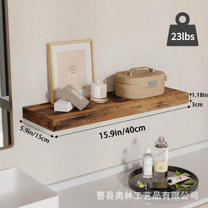Floatingshelves Wall-Mounted Storage Shelves For Living Room And Dining Room, Straight-Line Partition Shelves, Tv Wall Storage Shelves, Bookshelves - Image 3