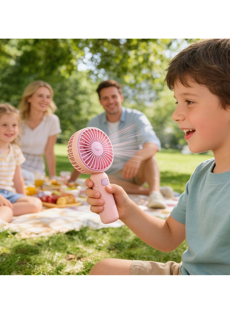 ACYYH Mini Portable Fan, Powerful Handheld Fan,Stay Cool Portable Handheld Fan, USB Rechargeable, Lightweight, Minimalist Design for Travel, Office, Home Use - Image 3