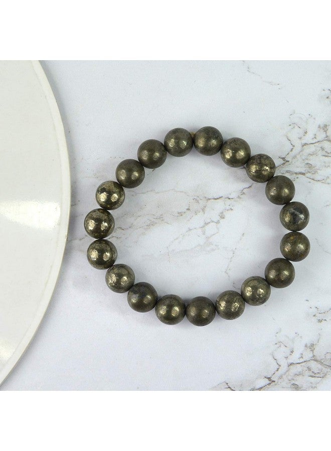 Reiki Crystal Products With Pyrite Bracelet For Unisex Adult (gold) - Image 3