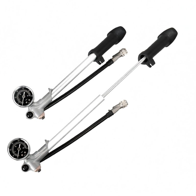 Giyo Mini Bike Pump: 300 PSI Aluminum Alloy Portable Pump - Built-In Pressure Gauge 360°Rotary Hose Bicycle Pump for Road Repair Flat Tire Quick Fix - Image 5