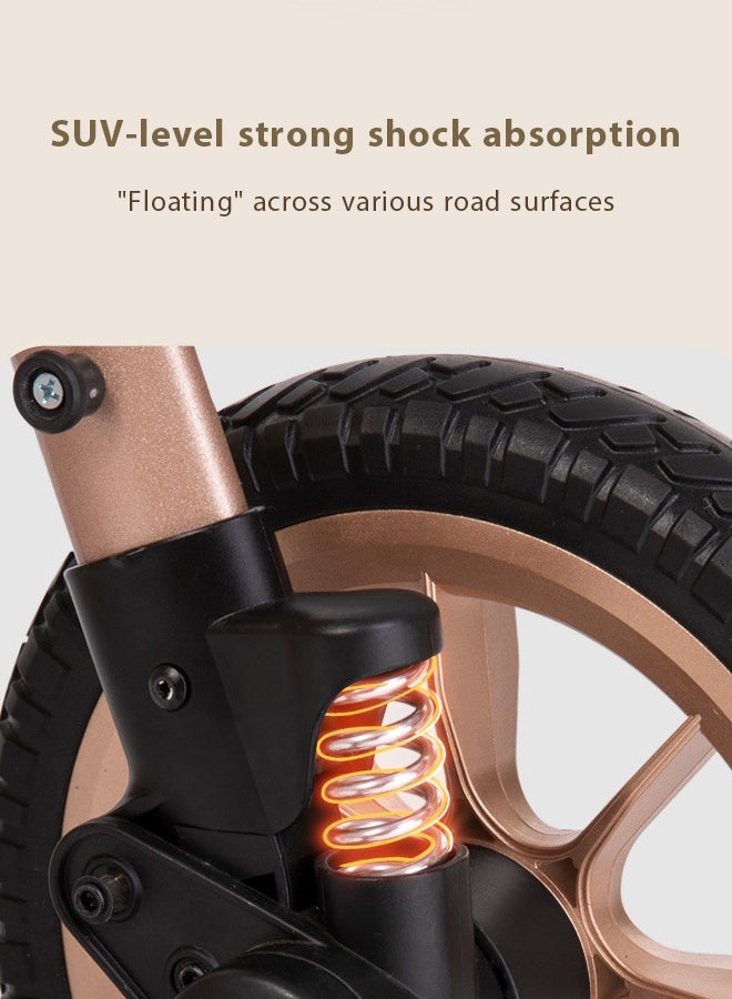 كيديليو عربة أطفال خفيفة الوزن، عربة أطفال قابلة للطي والسفر، صغيرة الحجم للغاية، مع غطاء للمطر وسلة تخزين، باللون الأسود - Image 3