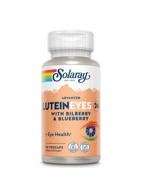Advanced Lutein Eyes 24Mg With Bilberry Extract And Blueberry Extract Eye  Macular Health Support Supplement Supplying Zeaxanthin From Marigold Vegan 60 Servings 60 Vegcaps