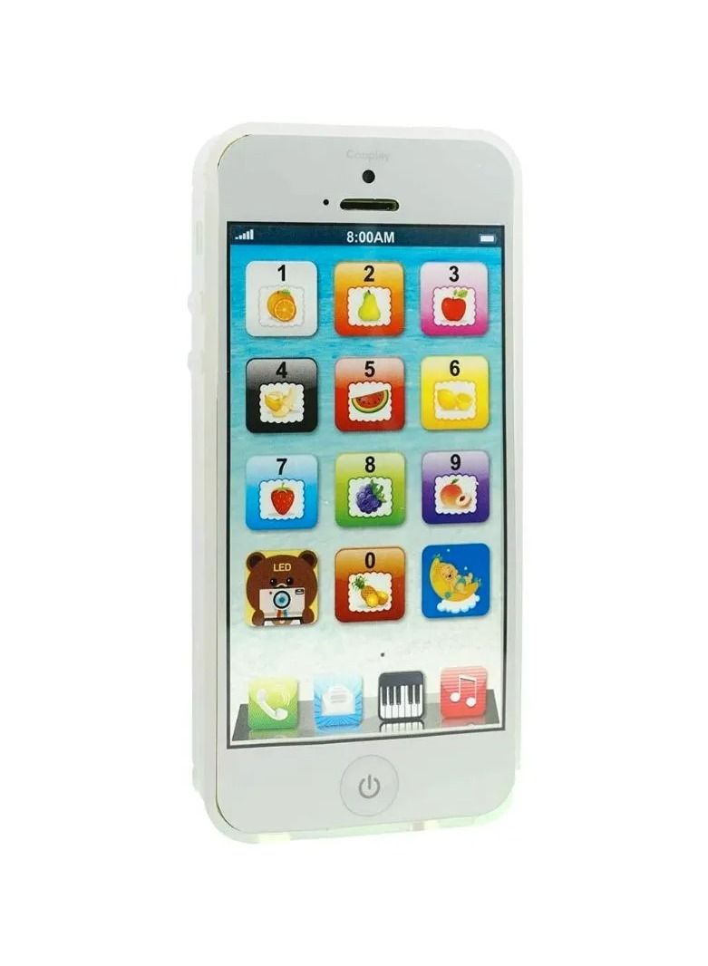 Toy Play Music Cell Phone Mobile Phone Learning English Education Gift for Baby Kids Assorted Colours  - Image 1