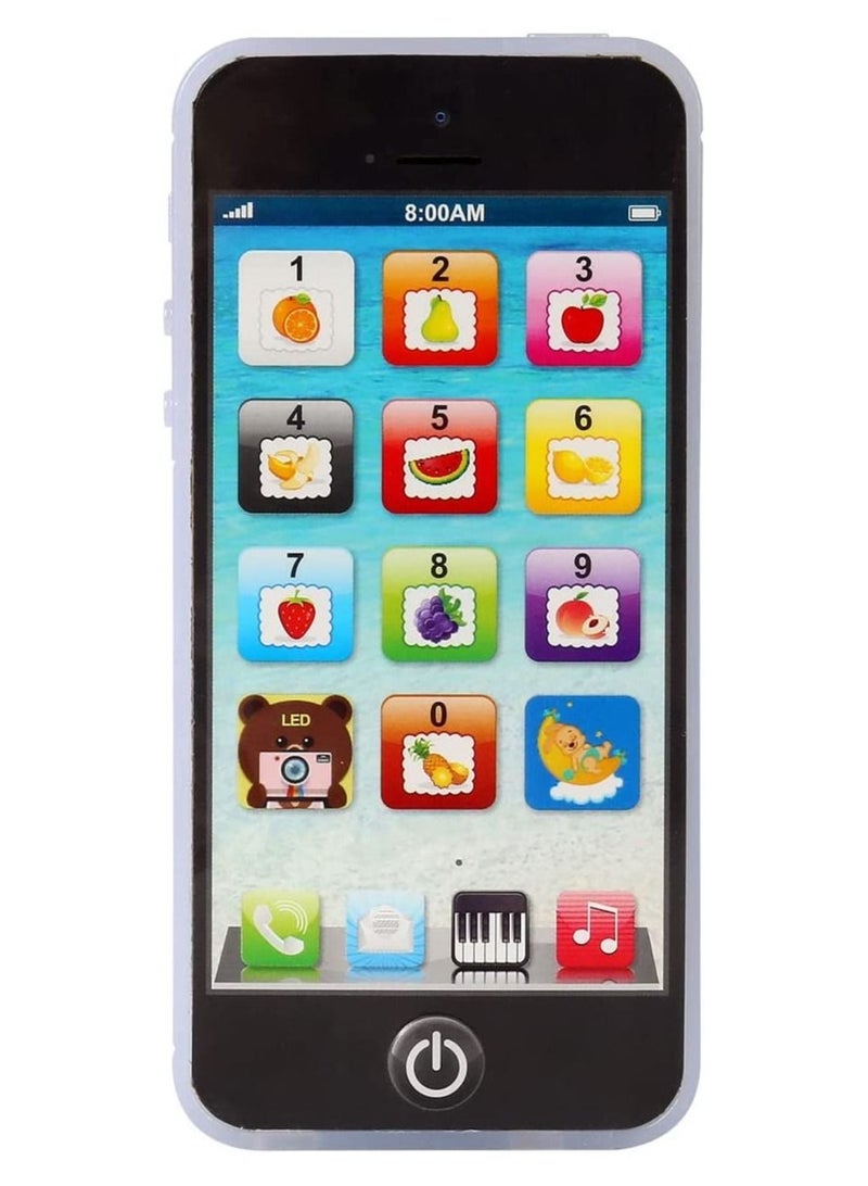 Toy Play Music Cell Phone Mobile Phone Learning English Education Gift for Baby Kids Assorted Colours  - Image 2