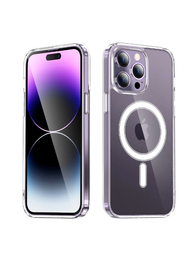 RADSUN Clear Magnetic Shockproof Case Cover for iPhone 16 Pro Max – Transparent Slim Protective Case with Strong Magnetic Adsorption & Drop Protection - Image 1