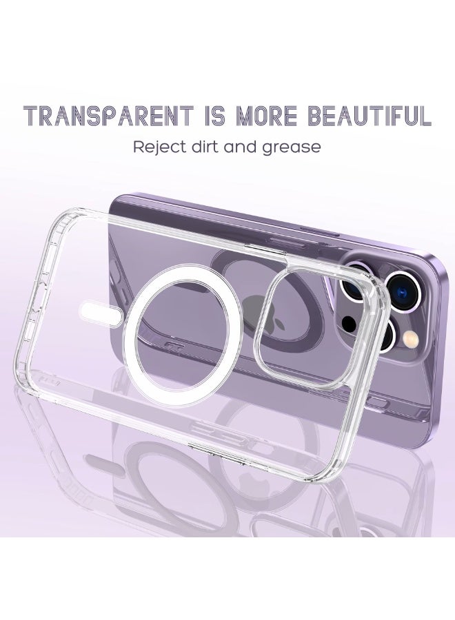 RADSUN Clear Magnetic Shockproof Case Cover for iPhone 16 Pro Max – Transparent Slim Protective Case with Strong Magnetic Adsorption & Drop Protection - Image 2