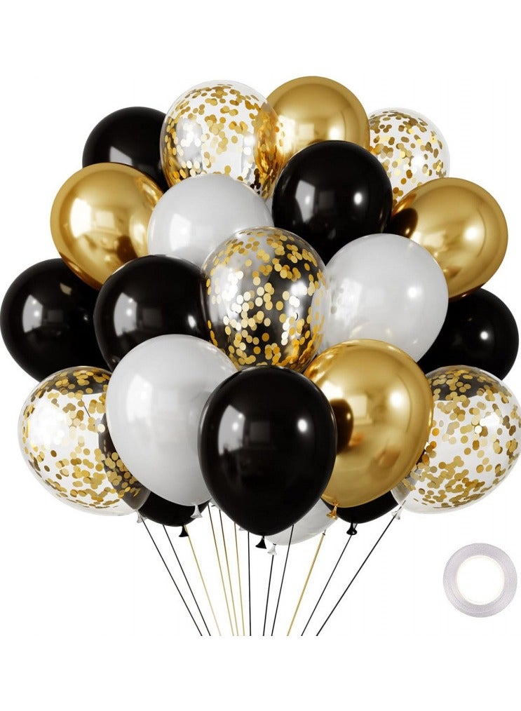 30-Piece Decorative Birthday Party Inflatable Balloon Set With Confetti 12inch - Image 1