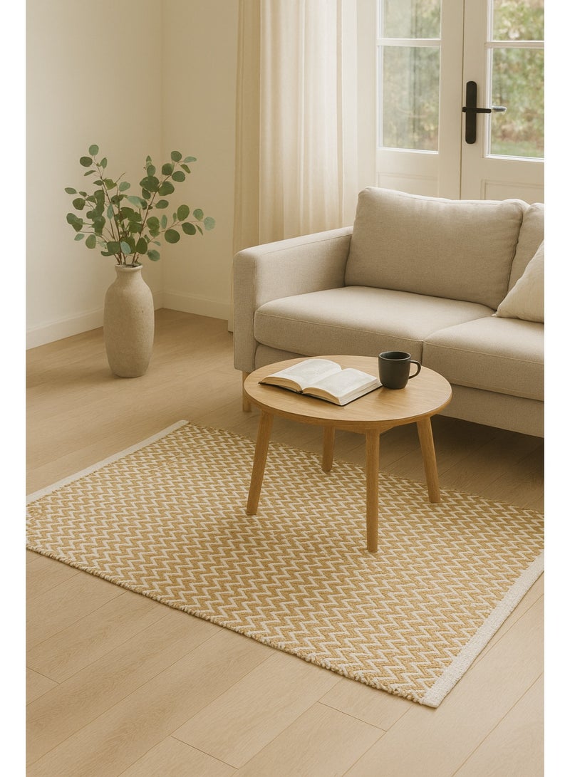 Handwoven Indian rug – 100% cotton - Image 1