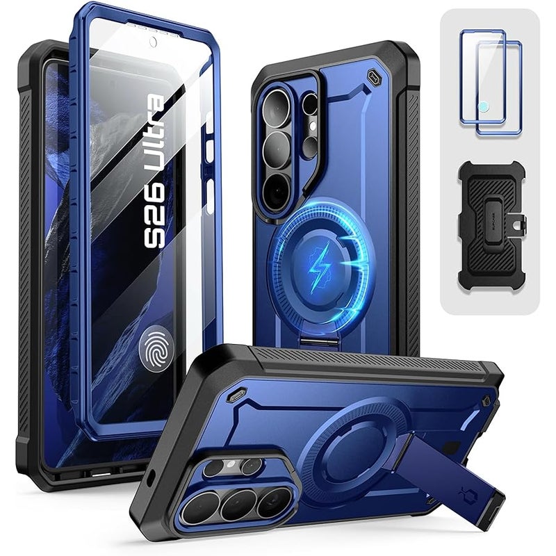 SupCase for Samsung Galaxy S26 Ultra Case with Stand (UB Pro Mag), 【2 Front Frames】 【Compatible with Wireless Charge】 【Built-in Screen Protector & Belt-Clip】 Protective Phone Case for S26 Ultra,Cobalt - Image 1
